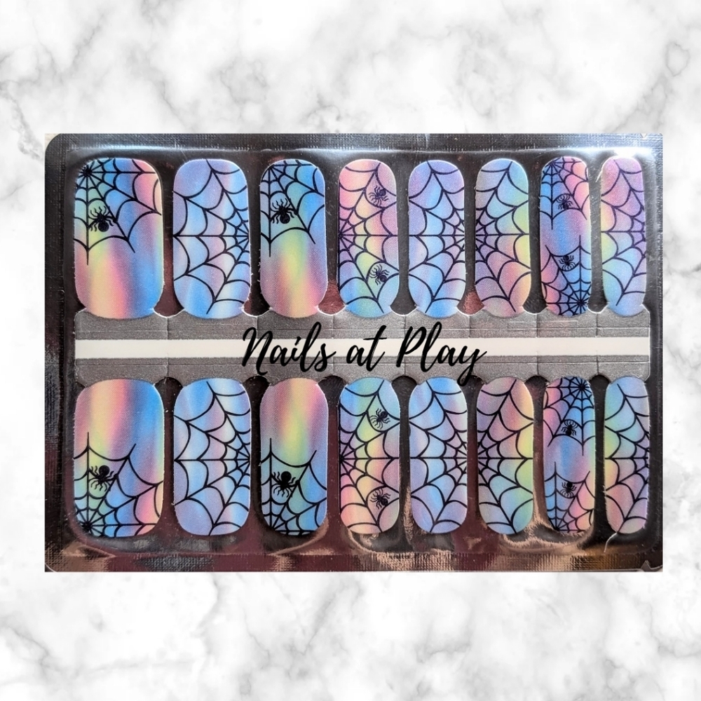 5 for $15 Nail Wraps- Spiders Reflection